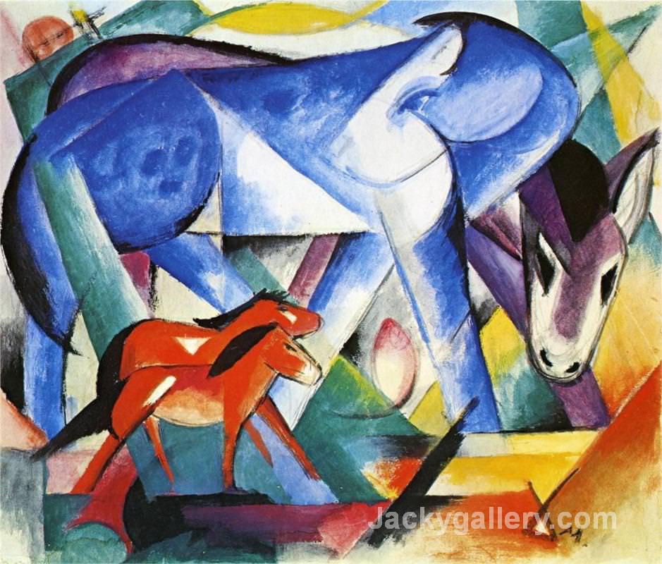 The First Animals by Franz Marc paintings reproduction